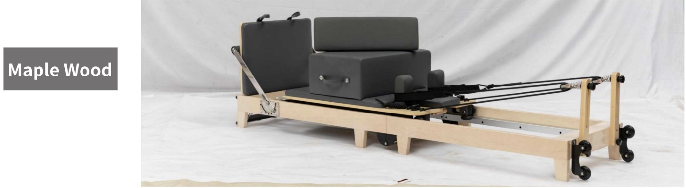 Folding wooden pilates bed 1 maple wood