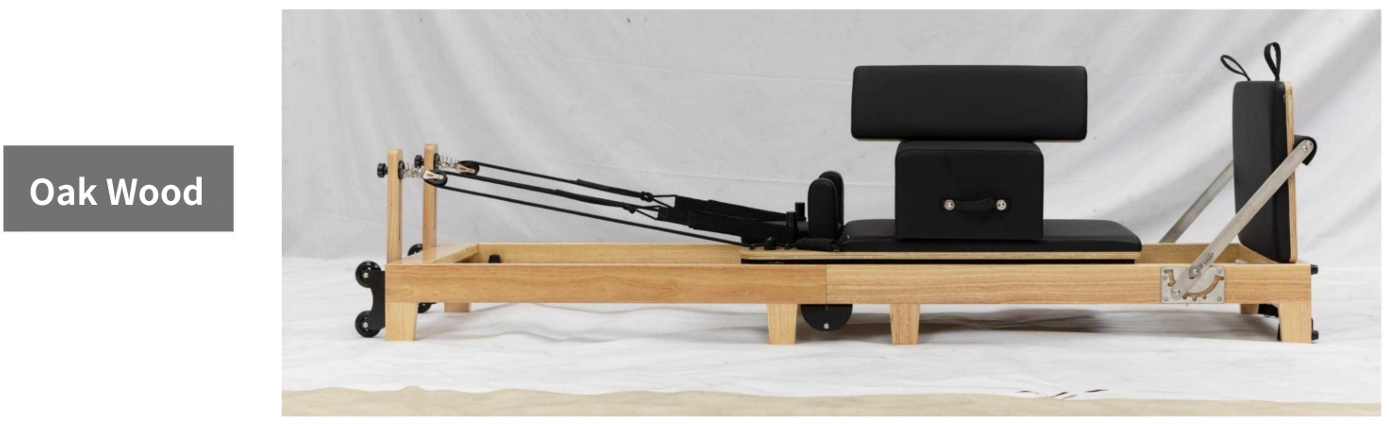 Folding wooden pilates bed 1 oak wood