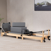 Folding wooden pilates bed made of maple or oak