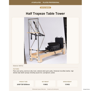 Maple Half Trapeze Tower Pilates Reformer