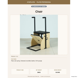 Aluminum Alloy Pilates Combo Chair